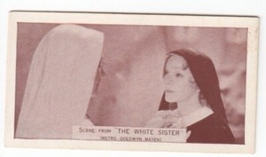 1935 Trade Card HELEN HAYES & MAY ROBSON in Victor Fleming's THE WHITE SISTER