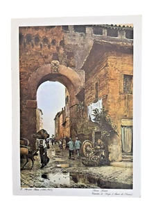 E. Roesler Franz "Corridoi di Borgo" Rome, Italy 12 x 8.5 Art Print Unframed - Picture 1 of 4