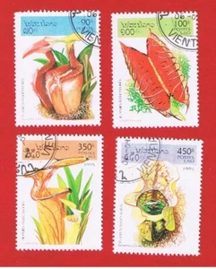 Laos #1237-1240 VF used Plants Free S/H - Picture 1 of 1