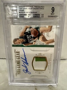 2014-15 National Treasures JACK SIKMA #/5 Auto Patch Game-Worn Gold BGS 9/10! - Picture 1 of 2