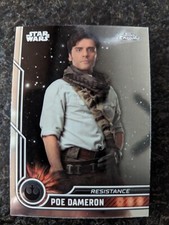 2023 TOPPS CHROME STAR WARS POE DAMERON BASE CARD #67 QUANTITY AVAILABLE
