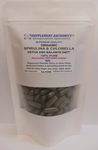 Capsule in polvere Spirulina & Clorella biologiche - 200 carati~super fresche!~Ottimo prezzo!~ - Foto 1 di 2