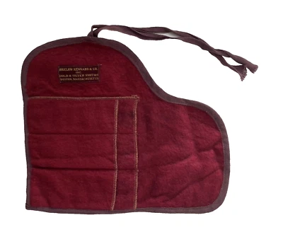 Rollo de almacenamiento de cubiertos antideslustre Bigelow Kennard & Co 7x5" para viajes - 6 ranuras Foto 1 de 4