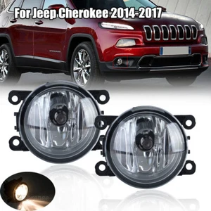 Pair Fog Light Lamps Left & Right N/S O/S For Jeep Cherokee KK KL 2014-2017 - Picture 1 of 12