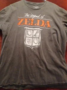 Camiseta The Legend Of Zelda Negra Logo Clásico - Imagen 1 de 1