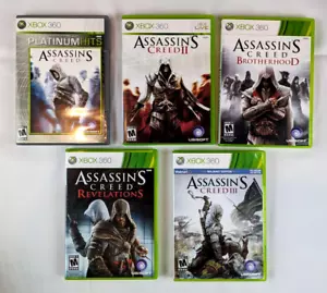 Xbox 360 Assassin's Creed Lot - Ezio Series, I, III - Complete CIB Tested! - Picture 1 of 16