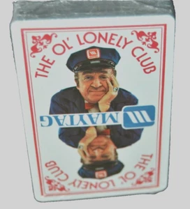 ¡JESSE WHITE MAYTAG MAN Sellado! Tarjetas de juego de colección con anuncios de THE OL' LONELY CLUB RARAS - Imagen 1 de 2