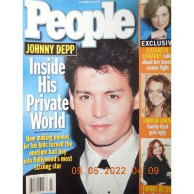 JOHNNY DEPP people LINDSAY LOHAN elizabeth edwards ASHLEY & MARY-KATE OLSEN Foto 1 de 4