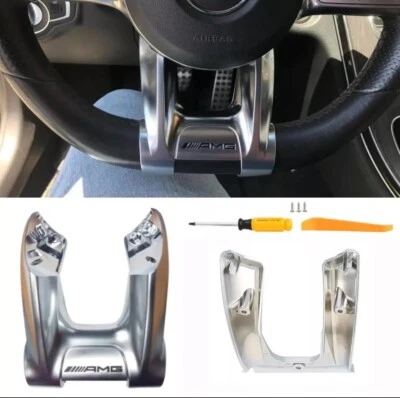 Coprivolante inferiore AMG in ABS inserto AMG per W177 W247 W205 W213 W257 C118 - Immagine 1 di 4