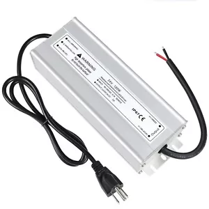 Reliable 120W Outdoor LED Power Supply - IP67 Waterproof with 3-Prong Plug - Picture 1 of 9