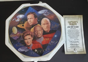 Hamilton Star Trek "30 YEARS" Collector Plate 1997 - Captain's Tribute #0078N - Picture 1 of 5