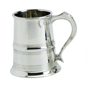 1 Pint Pewter Heavyweight Bath Tankard - Picture 1 of 3