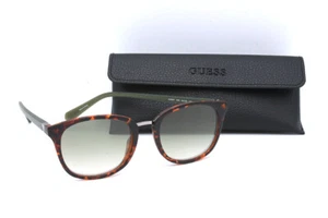 Guess GU 6927-52Q Dark Havana Sonnenbrille grün verspiegelte Gläser mit Farbverlauf Unisex - Bild 1 von 12