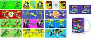Official DC Mugs Originals Retro Super Hero Villain Character Mug TV Film Gift - Picture 1 of 17