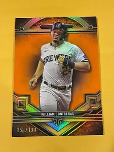2024 Topps Triple Threads William Contreras Amber Parallel /199 - Picture 1 of 1
