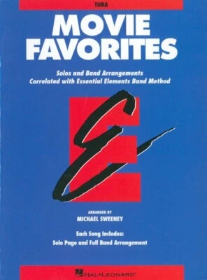 Movie Favorites Tuba Solo and Band Songbook 1996 Sweeney Essential Elements - Image 1 of 4