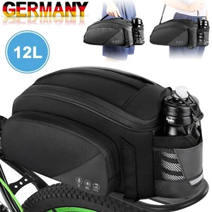 3in1 Fahrradtasche für Gepäckträger Rucksack, Packtasche Wasserdicht 12L E-Bike - Bild 1 von 12
