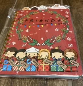 FRIENDS Holiday Christmas Jornal 96 leere Blätter spiralgebunden versiegeltes Paket - Bild 1 von 6