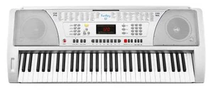 Funkey Teclado de Juguete para Niños con 61 Teclas Pantalla LCD Fuente de Alimentación Soporte para Notas - Imagen 1 de 6