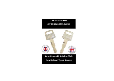 JMA SILCA 2 x K250 Keys Case, Kawasaki, Kobelco, Midi, New Holland, Yutani & More