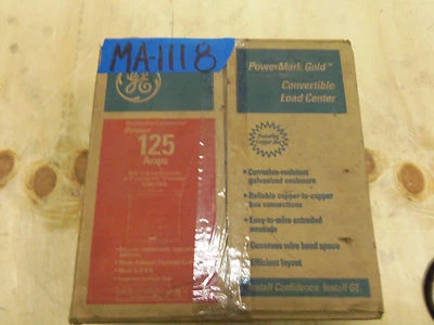 New GE 125 amp panel 240v 120v load center MLO 3R 1 phase 12 space  - Image 1 of 2