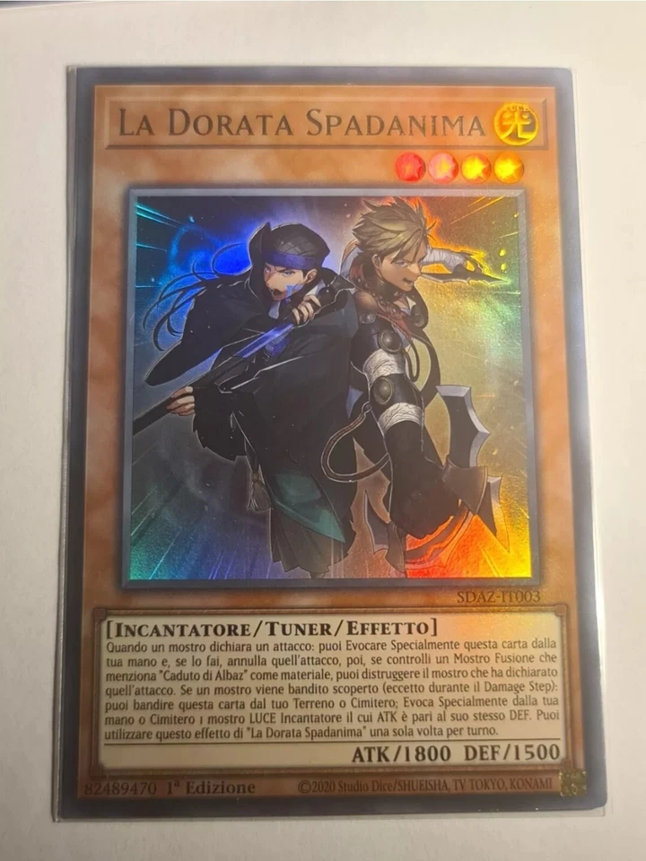 The Golden Swordsoul●YUGIOH●SDAZ●2022●ITALIAN●ULTRA RARE●1st ED●NM●09419 - Image 1 of 1
