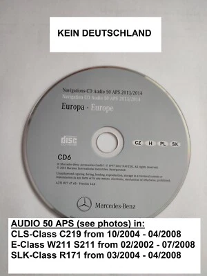 NAVIGATION CD MERCEDES AUDIO 50 NTG1 POLEN UNGARN TSCHECHIEN 2013/2014 SLK CLS E - Bild 1 von 2