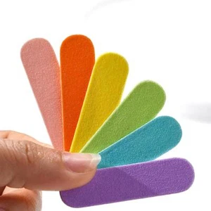 1PC Small Mini Double Sided Nail Files Coloured Nail Sanders Fingernail Bu GXU - Picture 1 of 15