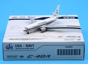 JC Wings 1:400 XX40076 US NAVY Boeing C-40A Diecast Aircraft Jet Model 165832 - Picture 1 of 13