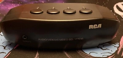 RCA Video/Audio S-Video Selector Switcher 4 Input 1 Output VH911 Tested - Image 1 of 3
