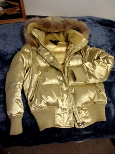 Vintage Roca Wear Women's Gold, Hooded Jacket Size Small - Picture 1 of 5