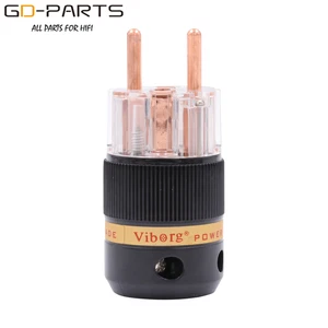 Viborg Pure Copper EU Mains AC Power Plug Schuko Connector Hifi DIY 250V 16A 1PC - Picture 1 of 5