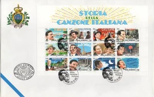 1996 FDC A.A.S.F.N. San Marino BF Italian Song History MF64476 - Picture 1 of 1