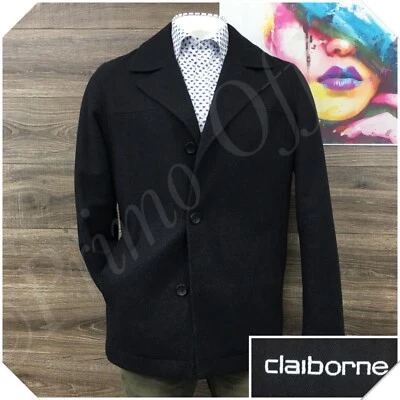 Casaco acolchoado longo masculino CLAIBORNE lã tamanho G (44R) esporte casual - Imagem 1 de 4