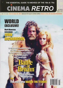 CINEMA RETRO #45 JOHN RICHARDSON INTERVIEW BATTLE OF BRITAIN FILM EPIC COVERAGE - Picture 1 of 3