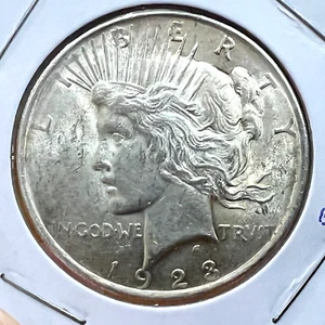 1923 PEACE SILVER DOLLAR BRILLIANT UNCIRCULATED - Picture 1 of 2