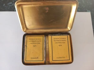 1914 Princess Mary Christmas Tin + Original Contents - Picture 1 of 7