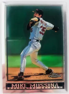 1998 Topps Chrome Mike Mussina #165 Baltimore Orioles Baseball Card - Picture 1 of 4
