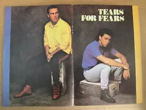 LACRIME PER PAURA POSTER RIVISTA MUSICALE CENTRALE ORIGINALE 1987 ARGENTINA - Foto 1 di 1