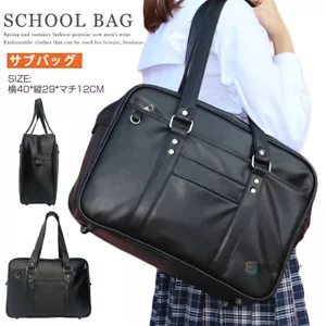 Tokyo Girls School Bag Synthetic Leather Size A4( Black) - Picture 1 of 6