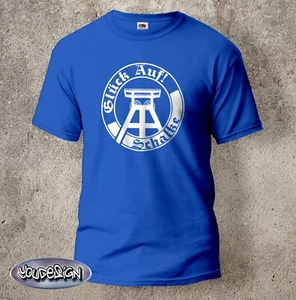 Glück Auf Schalke Shirt Fußball Kohle Gelsenkirchen Zeche Ruhrpott Geschenk -5XL - Bild 1 von 5