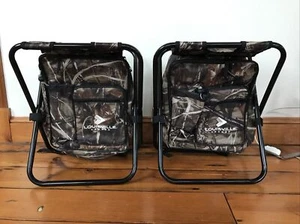 Set Paar 2 tragbare Louisville Leiter klappbar Camouflage Camping Jagd Wandern Hocker - Bild 1 von 6