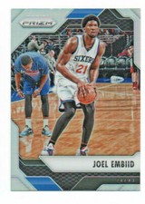 2016-17 Prizm Joel Embiid Silver Prizm #4, 76ers, Sixers 