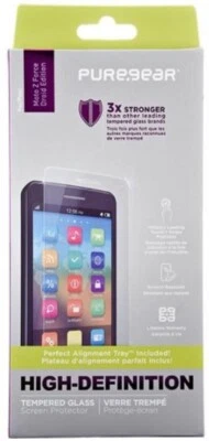 Puregear HD Tempered GLASS for Moto Z Force Droid Edition w/ Alignment Tray - Image 1 of 3