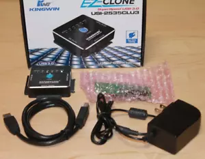 Kingwin EZ-Clone USB3.0 SATA/IDE HDD Ext Adapter Duplicator (USI-2535CLU3) - Bild 1 von 8