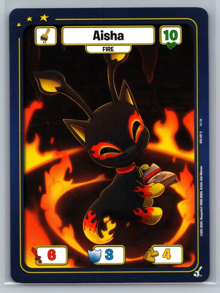 Tarjeta 2024 Neopets TCG Defensores de Neopia #DON-081 Fire Aisha Foto 1 de 1