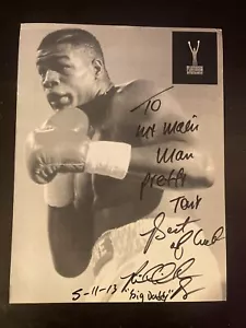 Riddick Bowe Autograph Photo To Pretty Tony Thornton - Picture 1 of 2