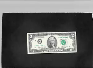 U.S.A (1) BANK NOTE FEDERAL RESERVE PENNSYLVANIA 2 DOLLARS 1976 ALMOST UNCIRC - Picture 1 of 2