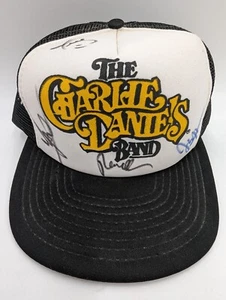 Vintage 80s SIGNED The Charlie Daniels Band Snapback Hat Cap Trucker - Picture 1 of 13