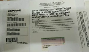 Remote Desktop Services 6VC-01470 5 CALS for Windows Server 2008 for Embeded Sys - Picture 1 of 2